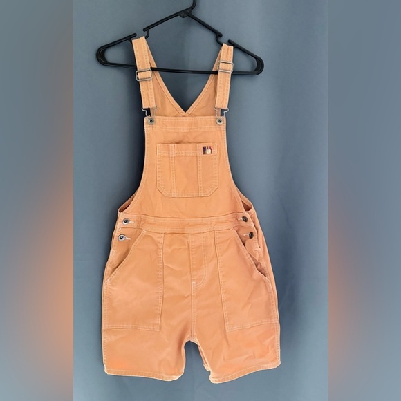 Pants - Orange Summer Overalls | Size XS | Lightweight & Fun Style